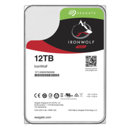 12TB IronWolf ST12000VN0008, 7200 RPM, SATA 6Gb/s, 512e, 256MB cache, 3.5-Inch HDD