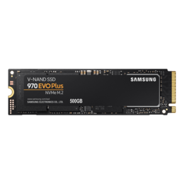 500GB 970 EVO Plus 2280, 3500 / 3200 MB/s, V-NAND 3-bit MLC, PCIe 3.0 x4 NVMe, M.2 SSD
