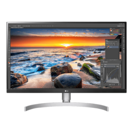 27BL85U-W 27&quot;, 4K Ultra HD 3840 x 2160 IPS LED, 5ms, FreeSync™, Silver/White, DisplayHDR 400 LCD Monitor