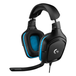 G432, 7.1 Surround Sound, USB/3.5mm, Black/Blue, Gaming Headset