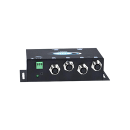 Industrial VGA Splitter/Extender via CAT5 with M12 Connectors to 600 feet: 4-Port