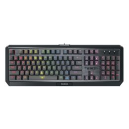 HERMES P3, RGB LED, Blue Switches, Wired USB, Black, Low Profile Mechanical Gaming Keyboard