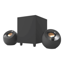 Pebble Plus (51MF0480AA000), 2.1 (8W), Wired, Black, Retail Speaker System