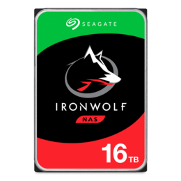 16TB IronWolf ST16000VN001, 7200 RPM, SATA 6Gb/s, 256MB cache, 3.5-Inch HDD