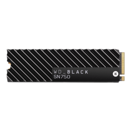 2TB Black SN750 w/ Heatsink 2280, 3400 / 2900 MB/s, 3D NAND, PCIe 3.0 x4 NVMe, M.2 SSD