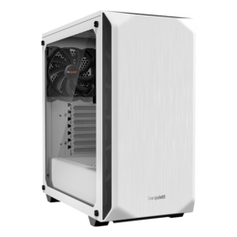Pure Base 500 Tempered Glass, No PSU, ATX, White, Mid Tower Case