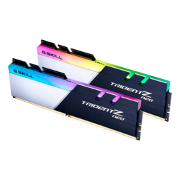 16GB Kit (2 x 8GB) Trident Z Neo DDR4 3200MHz, CL16, Black-Silver, RGB LED, DIMM Memory