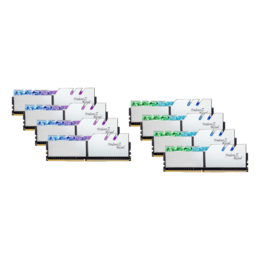 64GB Kit (8 x 8GB) Trident Z Royal DDR4 3200MHz, CL14, Silver, RGB LED, DIMM Memory