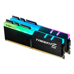 32GB Kit (2 x 16GB) Trident Z RGB DDR4 3200MHz, CL16, Black, RGB LED, DIMM Memory