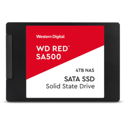4TB Red SA500, 560 / 530 MB/s, 3D NAND, SATA 6Gb/s, 2.5-Inch SSD