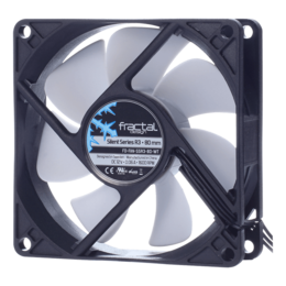 Silent Series R3 80 mm, 1600 RPM, 20.2 CFM, 18.1 dBA, Cooling Fan