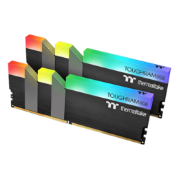 16GB Kit (2 x 8GB) TOUGHRAM RGB DDR4 3000MHz, CL16, Black, RGB LED, DIMM Memory