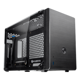 OPHION Series Tempered Glass, No PSU, Mini-ITX, Black, Mini Tower Case