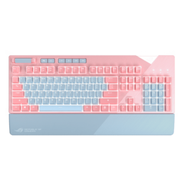 ROG Strix Flare PNK LTD, RGB LED, Cherry MX Red, Wired USB, Pink/Grey, Mechanical Gaming Keyboard