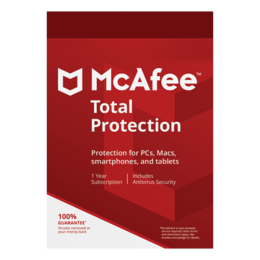 McAfee Total Protection 1 Year, 1 Device