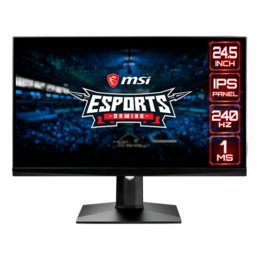 Optix MAG251RX 24.5&quot;, FHD 1920 x 1080 IPS LED, 1ms, 240Hz, G-SYNC® Compatible, Black, DisplayHDR 400 LCD Monitor