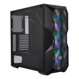 MasterBox TD500 Mesh Tempered Glass, No PSU, E-ATX, Black, Mid Tower Case