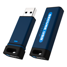 SecureUSB® BT, 16GB, USB 3.1, Black, Hardware Encrypted Flash Drive