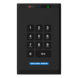 1TB SecureDrive® KP 292 / 299 MB/s, USB 3.2 Gen 1 , Hardware Encrypted External HDD