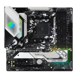 B550M Steel Legend, AMD B550 Chipset, AM4, DP, microATX Motherboard