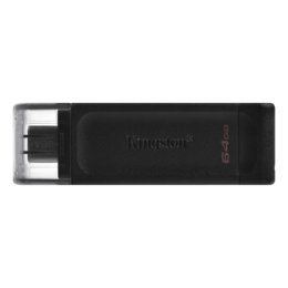 DataTraveler 70, 64GB, USB Type-C 3.2 Gen 1, Black, Flash Drive