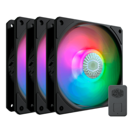 SICKLEFLOW 120 ARGB 3 x 120mm, w/ Controller, 1800 RPM, 62 CFM, 27 dBA, Cooling Fans
