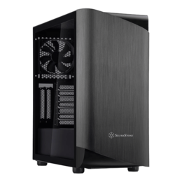 SETA A1 Tempered Glass, No PSU, ATX, Titanium/Black, Mid Tower Case