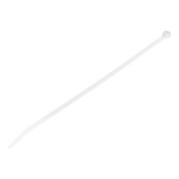 CBMZT10N, 10&quot;(25cm) Cable Ties - 1/8&quot;(4mm) wide, 100 Pack - White