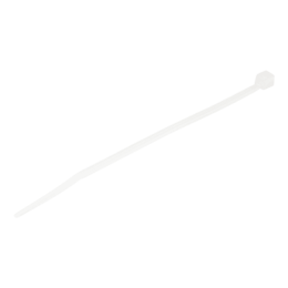 CBMZT4N, 4&quot;(10cm) Cable Ties - 1/16&quot;(2mm) wide, 100 Pack - White