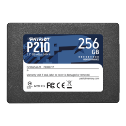 256GB P210 7mm, 500 / 400 MB/s, 3D NAND, SATA 6Gb/s, 2.5-Inch SSD