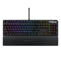 TUF Gaming K3, RGB LED, Mechanical Switches, Wired USB, Grey, Gaming Keyboard
