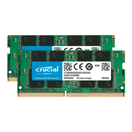 16GB Kit (2 x 8GB) DDR4 3200MHz, CL22, SO-DIMM Memory