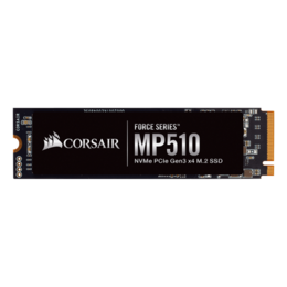 960GB Force MP510 2280, 3480 / 3000 MB/s, 3D TLC NAND, PCIe 3.0 x4 NVMe, M.2 SSD