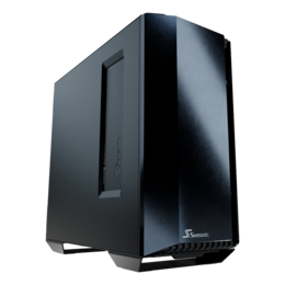SYNCRO Q704 Tempered Glass, No PSU, E-ATX, Black, Mid Tower Case