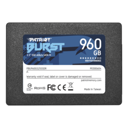 960GB Burst Elite 7mm, 450 / 330 MB/s, 3D NAND, SATA 6Gb/s, 2.5-Inch SSD