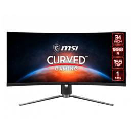 MPG ARTYMIS 343CQR 34&quot;, UWQHD 3440 x 1440 VA LED, 1ms, 165Hz, Black, HDR400 Curved LCD Monitor