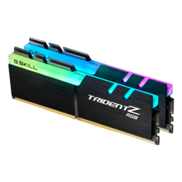 64GB Kit (2 x 32GB) Trident Z RGB DDR4 3200MHz, CL16, Black, RGB LED, DIMM Memory