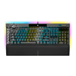 K100 RGB, RGB LED, CHERRY MX SPEED Silver, Wired USB, Black, Mechanical Gaming Keyboard