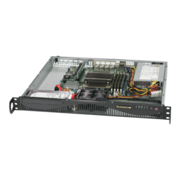Supermicro SuperServer 5019C-M4L, Intel® Xeon® E-2200/E-2100, SATA, 1U Rackmount Server Computer