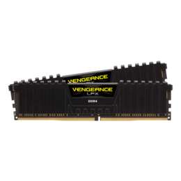 32GB Kit (2 x 16GB) VENGEANCE® LPX DDR4 3600MHz, CL18, Black, DIMM Memory