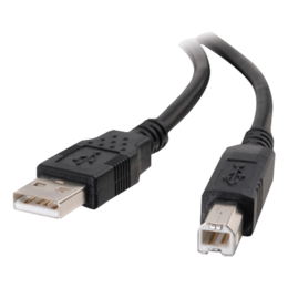 1m USB 2.0 A/B Cable - Black (3.3ft)