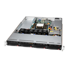 Supermicro SuperServer SYS-510P-WT(R), 3rd Generation Intel® Xeon® Scalable Processors, SATA, 1U Rackmount Server Computer