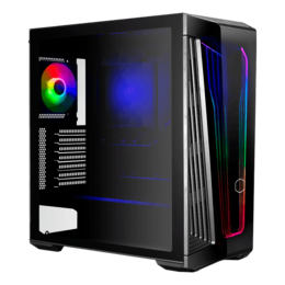 MasterBox 540 Tempered Glass, No PSU, E-ATX, Black, Mid Tower Case