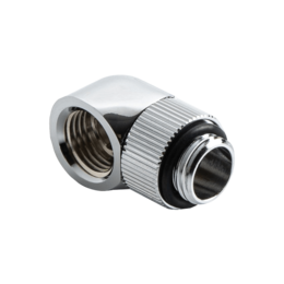 Touchaqua G1/4&quot; Rotary 90-Degree IG1/4&quot; Extender (Glorious Silver) (2 PCS)