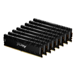 256GB (8 x 32GB) FURY Renegade DDR4 3200MHz, CL16, Black, DIMM Memory