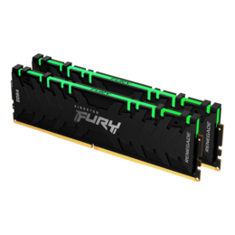 16GB (2 x 8GB) FURY Renegade DDR4 3200MHz, CL16, Black, RGB LED, DIMM Memory