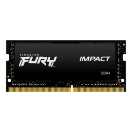 32GB FURY Impact DDR4 2666MHz, CL16, Black, SO-DIMM Memory