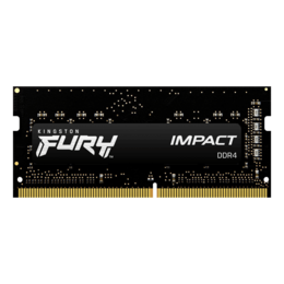 8GB FURY Impact DDR4 3200MHz, CL20, Black, SO-DIMM Memory