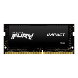 16GB FURY Impact DDR4 2666MHz, CL15, Black, SO-DIMM Memory