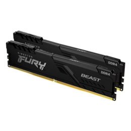 16GB (2 x 8GB) FURY Beast DDR4 3200MHz, CL16, Black, DIMM Memory